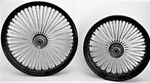 Fat Spoke Wheel Set 21" & 16" Black Harley Electra Glide Road King Street 2008. Fixed Price $824.31.