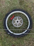 Suzuki Drz 400E Front Wheel Rim 21X1.6" W/ Good Tire 54111-29F00 2000-2007. Fixed Price $224.95.