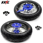 Kke 17" Supermoto Wheels Tires For 2014-2026 Husqvarna Fe Te Fc Tc Fx 125-501CC. Fixed Price $1049.00.