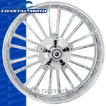 Coastal Moto Atlantic Chrome Custom 21" Wheel Tire Package Harley Touring. Fixed Price $1295.00.