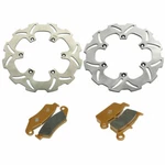 For Suzuki Solid Front Rear Brake Disc Rotor Pads RM125 RM250 2000 03-2012. Fixed Price $72.00.