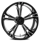 Xtreme Machine Fierce Xquisite Black Cut Forged Rear Wheel 16 X5 Contrast. Fixed Price $750.00.