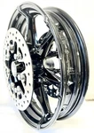 Harley Wheel Touring Slicer Front 17 Gloss Black Oem Electra Glide 2009-2022. Fixed Price $650.00.