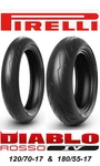 Pirelli Diablo Rosso 4 120/70ZR17 & 180/55ZR17 Tire Set Honda CBR1000 650 600. Fixed Price $418.99.