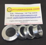 CBR1000RR 2008 - 2016 Captive Wheel Spacers. Full Set. Silver.. Fixed Price $44.33.