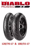 Pirelli Diablo Rosso Ii Tire Set 120/70ZR17 & 180/55ZR17 Honda CBR1000 650 600. Fixed Price $239.97.