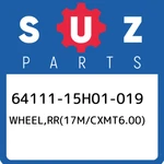 64111-15H01-019 Suzuki WHEEL,RR(17M/CXMT6.00) 6411115H01019, New Genuine Oem Par. Fixed Price $1265.47.