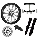 Imperial Eclipse 23" Wheel Tire Single Side W/ Raked Triple Trees Lowers & Slide. Fixed Price $4199.95.