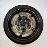 2012 Kawasaki ZR1000 Z1000 Front Wheel Rim Tire Disc Bent. Fixed Price $298.00.
