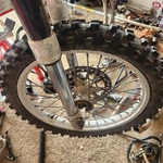 1996 - 2007 CR80R CR85R Small Wheel Front Hub Rim Tire 17" Genuine Oem Complete. Fixed Price $170.00.