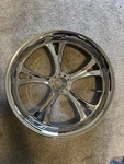 18 X 4.25 Billet Motorcycle Wheel. Fixed Price $500.00.