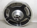 Harley '09 Flhx 17" Black Front Wheel, 41285-09, Nice Shape, Used #4041. Fixed Price $110.00.