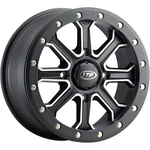 Itp Inertia WHEEL-14X7-6+1 (+50MM) OFFSET-4/137-MATTE BLACK/MACHINED-1422524727B. Fixed Price $172.12.