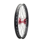 Tusk Impact Complete Wheel - Front 21 X 1.60 Black Rim/silver Spoke/red Hub. Fixed Price $313.45.