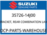 Suzuki Oem Part 35726-14J00 Bracket,rear Combination Lamp. Fixed Price $15.63.