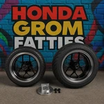 Honda Grom 13 Fatty Wheels Rim And Tire Package. Fixed Price $1800.00.