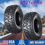 Pack 27X9-14 Atv/utv Tires Front Left And Right 6 Ply Rated 27X9X14. Fixed Price $167.29.
