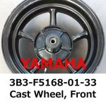 New Yamaha Genuine Cast Wheel, Front 3B3-F5168-01-33 Direct From Japan. Fixed Price $319.99.