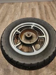1987 Honda Shadow VT700C Rear Wheel 42650-MK7-671 W/ Shinko 10 Sr 712R Tire. Fixed Price $90.00.