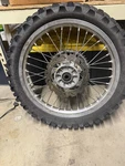 1990SUZUKI RM250 Stock Complete Back Rear Wheel Rim Tire 1988 1991 1992. Fixed Price $210.00.