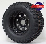 Golf Cart 12" Black Steel Wheels/rims And 23" All Terrain Tires (set Of 4). Fixed Price $409.00.