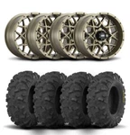 Itp Hurricane 14" Bronze Wheels And Blackwater Evolution Tires 27X11-14. Fixed Price $1854.69.