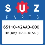 65110-42AA0-000 Suzuki TIRE,RR(100/90-18 56P) 6511042AA0000, New Genuine Oem Par. Fixed Price $192.44.