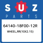 64140-18F00-12R Suzuki WHEEL,RR(10X2.15) 6414018F0012R, New Genuine Oem Part. Fixed Price $241.56.