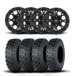 Itp Hurricane 15" Matte Black Wheels And Versa Cross Xtr Tires 33X10-15. Fixed Price $1941.96.