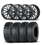 Itp Hurricane 18" Matte Black Wheels And Versa Cross Xtr Tires 28X10-18. Fixed Price $2224.52.