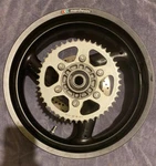 Ducati Monster 696 Marchesini Rear Wheel Rim Brake Rotor And Sprocket 50221441AB. Fixed Price $195.00.